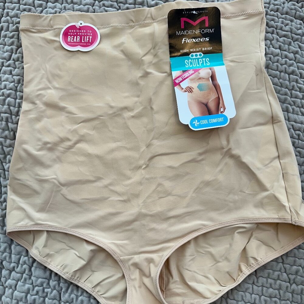 Maidenform Flexees Shapewear Women’s Size XL High Waist Brief Ultra Firm